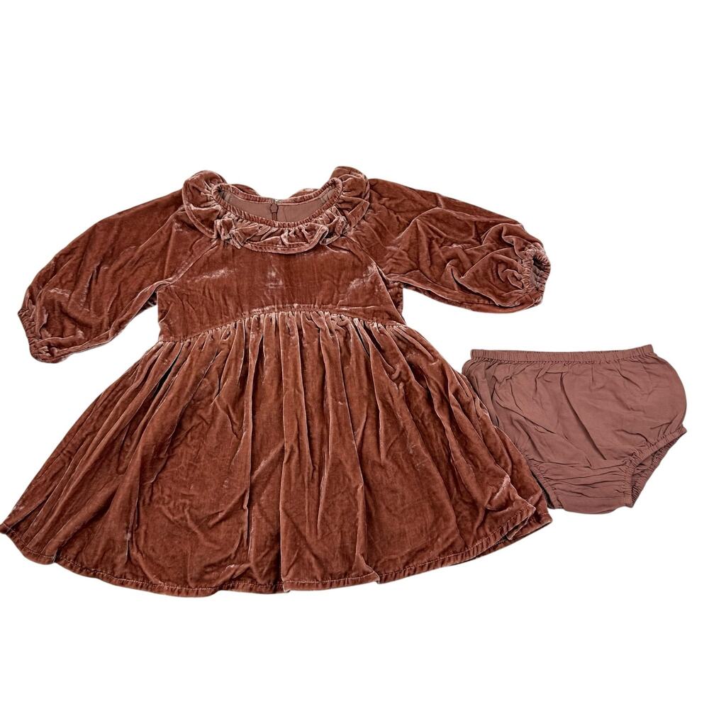 Noralee Pink Velvet Adeline Dress, Size 2